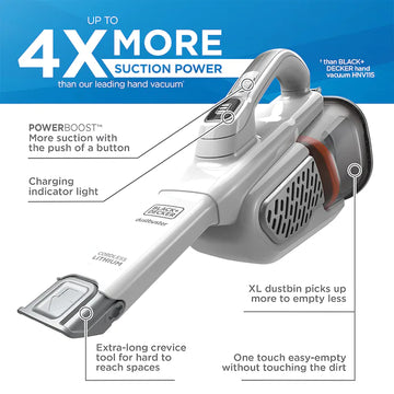 BLACK+DECKER Dustbuster 12-Volt Cordless Handheld Vacuum & Classic 1-Speed Steam Mop